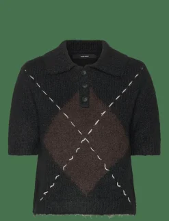 VMBLISS 2/4 POLONECK PULLOVER GA - Stickat