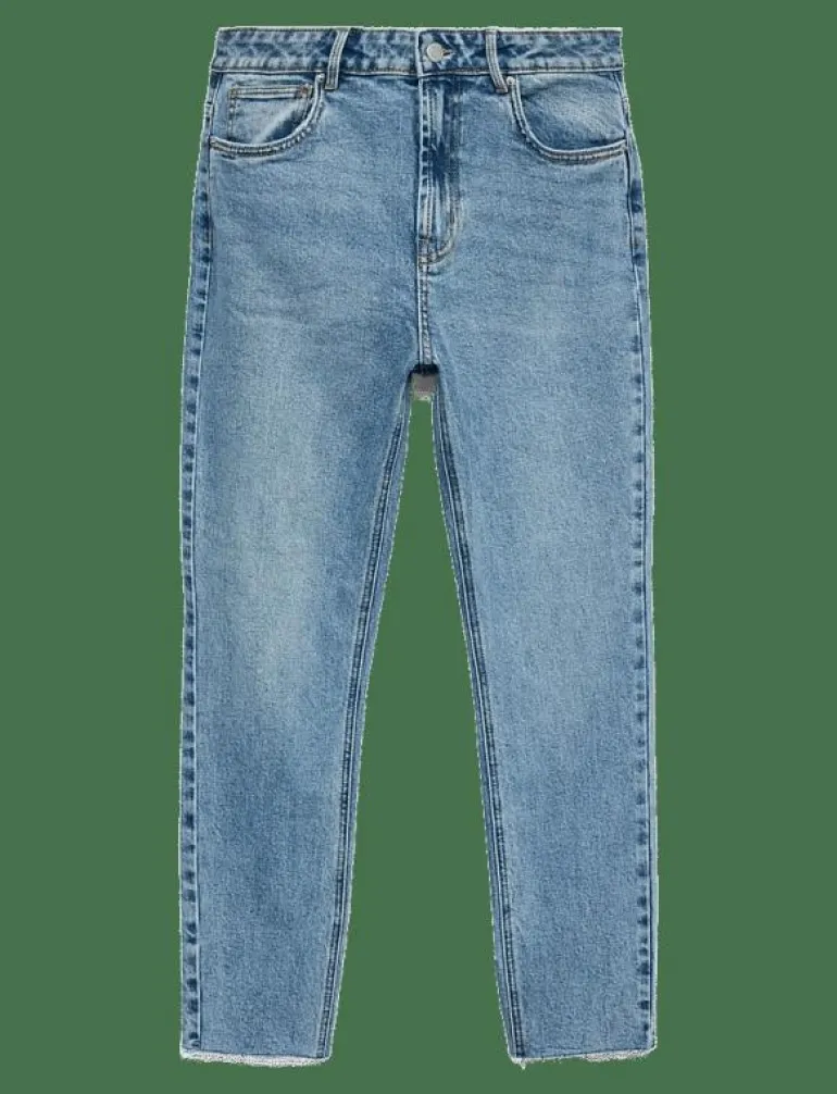 VMBRENDA HR MOM A CUT GU384 GA NOOS - Straight jeans