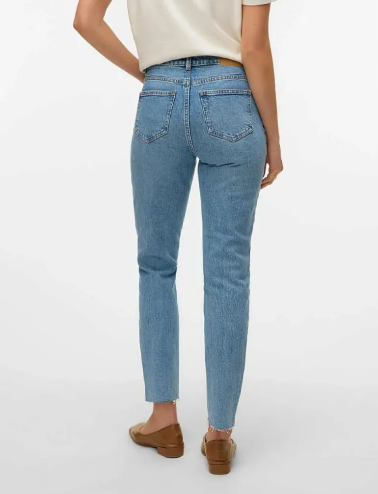 VMBRENDA HR MOM A CUT GU384 GA NOOS - Straight jeans