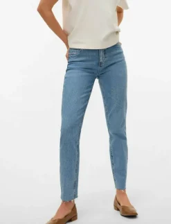 VMBRENDA HR MOM A CUT GU384 GA NOOS - Straight jeans