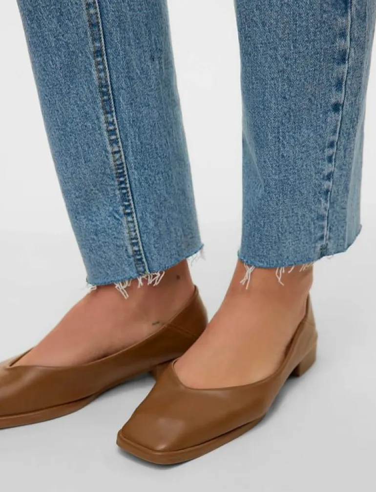 VMBRENDA HR MOM A CUT GU384 GA NOOS - Straight jeans