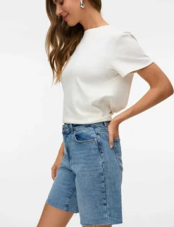 VMCLEO HR LONG DNM SHORTS MIX NOOS - Jeansshorts