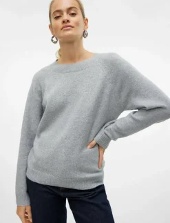 VMDOFFY LS O-NECK BLOUSE GA NOOS - Tröjor