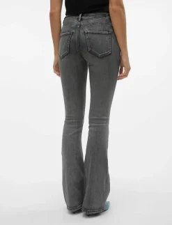 VMFLASH MR FLARED JEANS LI213 GA NOOS - Utsvängda jeans