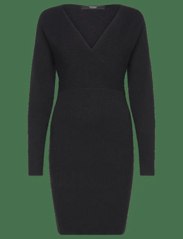 VMMHOLLYREM LS V-NECK DRESS GA NOOS - Midiklänningar