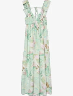 VMMJOSIE SL ANKLE FRILL DRESS WVN GA - Klänningar