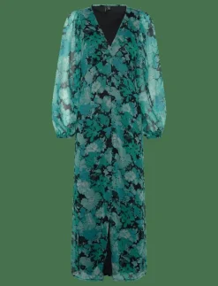 VMSMILLA LS V-NECK ANKLE DRESS WVN - Maxiklänningar