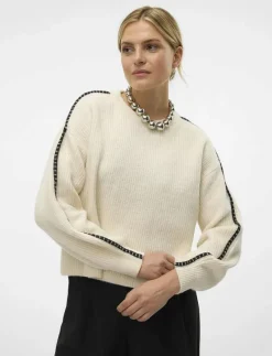 VMZORA LS O-NECK PULLOVER GA - Stickat