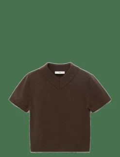 V-neck knit sweater - T-shirts