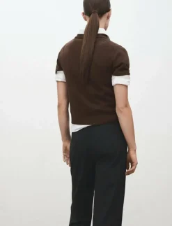 V-neck knit sweater - T-shirts