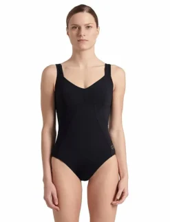 W VERTIGO ONE PIECE R BLACK - Baddräkter