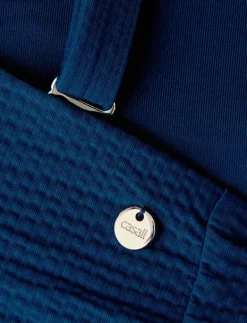 Waffle Bandeau Tie Back Bikini Top - Bikinis