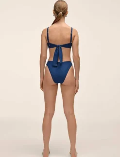 Waffle High Leg Bikini Bottom - Bikinis