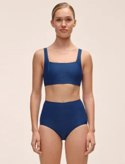 Waffle Square Neck Bikini Top - Bikinis