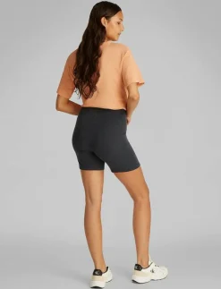 WASHED WOVEN LABEL RIB SHORTS - Cycling shorts