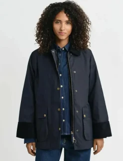 WAXED COTTON DOUBLE DECKER JACKET - Utilityjackor