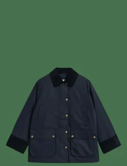 WAXED COTTON DOUBLE DECKER JACKET - Utilityjackor