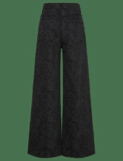 Wide leg paisley-print jeans - Vida byxor