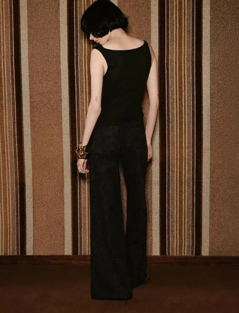 Wide leg paisley-print jeans - Vida byxor