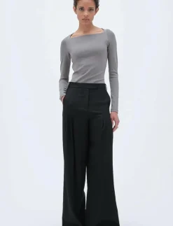 WIDE SUITING PANTS - Kostymbyxor