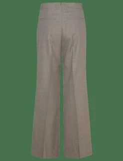 Wool Blend Flare Trousers - Utsvängda byxor