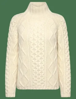 Wool Cable Knit Sweater - Polotröjor