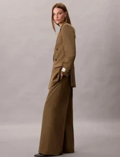 Wool Gaberdine Wide Leg Trouser - Vida byxor