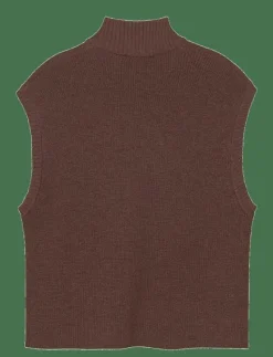 Wool Zip Vest Oslo - Stickat