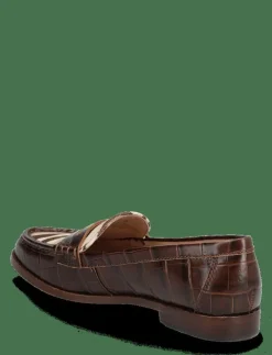 Wynnie Zebra-Print-Trim Embossed Loafer - Loafers