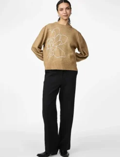 YASJUVA LS KNIT PULLOVER S. - Stickat