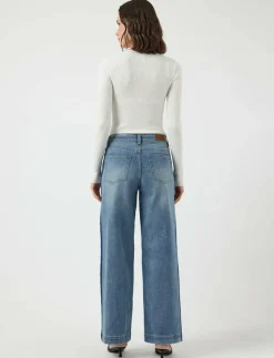 YASPAMELA HW JEANS - D2D - Vida byxor