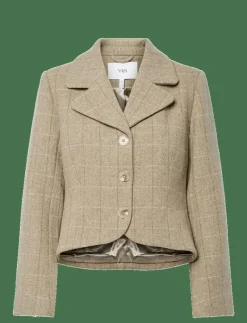 YASTHELA LS WOOL BLEND SHORT JACKET - EX - Enkelknäppta kavajer