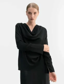 Zia silk blouse - Långärmade blusar