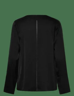 Zia silk blouse - Långärmade blusar